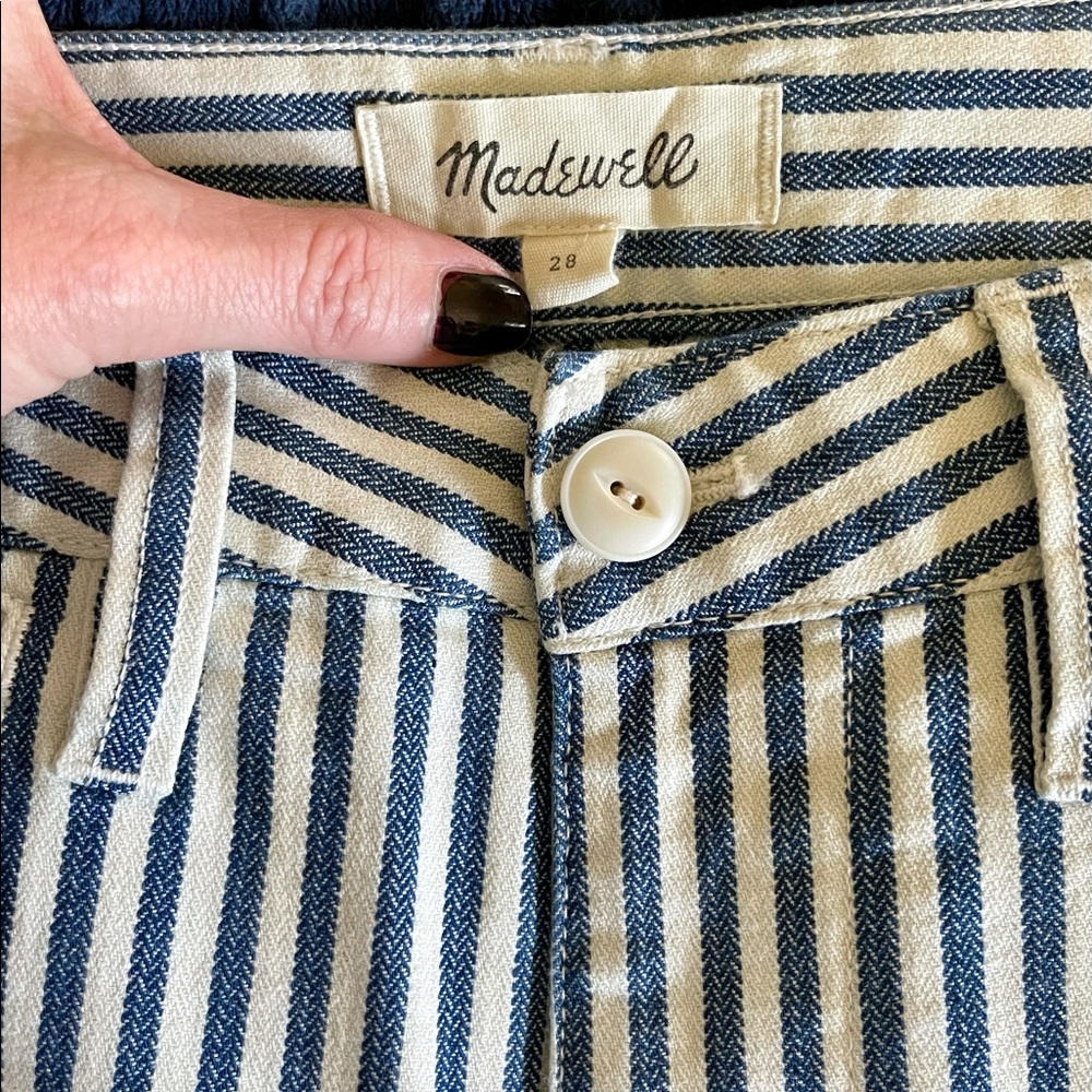 Madewell cropped wide-leg jeans